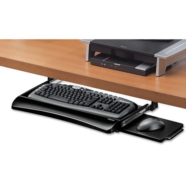 Office Suites Underdesk Keyboard Drawer, 20.13w x 7.75d, Black Supply