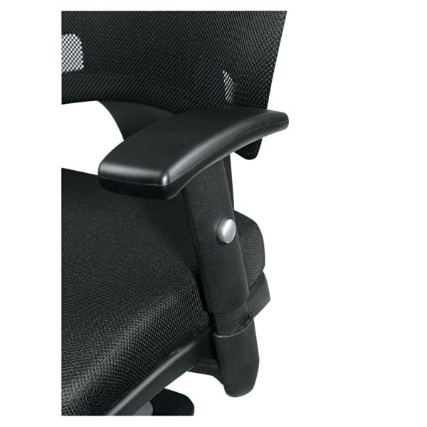 Alera Epoch Series Fabric Mesh Multifunction Chair, Supports Up to 275 lb, 17.63  to 22.44  Seat Height, Black Discount - Image 4