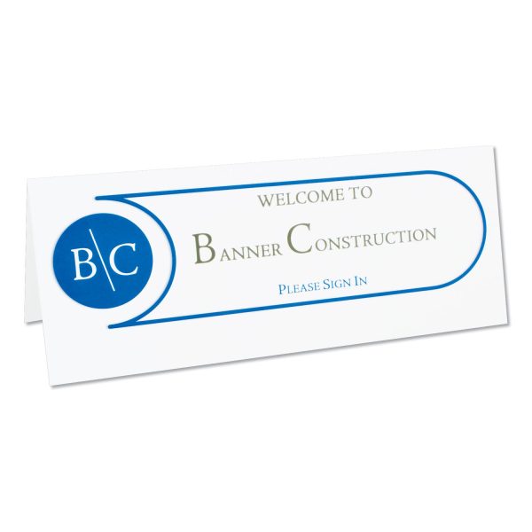 Scored Tent Cards, 4.25 x 11, White,1 Card Sheet, 50 Sheets Box Online Sale - Image 2
