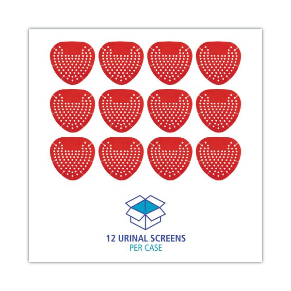 Urinal Screen, Cherry Scent, 3.5 oz, Red, Dozen Fashion - Image 5