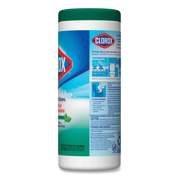 Disinfecting Wipes, 1-Ply, 7 x 8, Fresh Scent, White, 35 Canister, 12 Canisters Carton Supply - Image 5