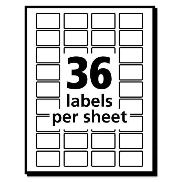 Removable Multi-Use Labels, Inkjet Laser Printers, 0.5 x 0.75, White, 36 Sheet, 28 Sheets Pack, (5418) Online Hot Sale - Image 5