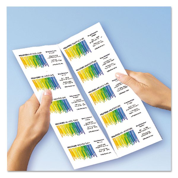 Clean Edge Business Cards, Laser, 2 x 3.5, White, 400 Cards, 10 Cards Sheet, 40 Sheets Box For Sale - Image 5