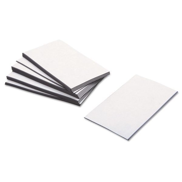 Business Card Magnets, 2 x 3.5, White, Adhesive Coated, 25 Pack For Discount - Image 2