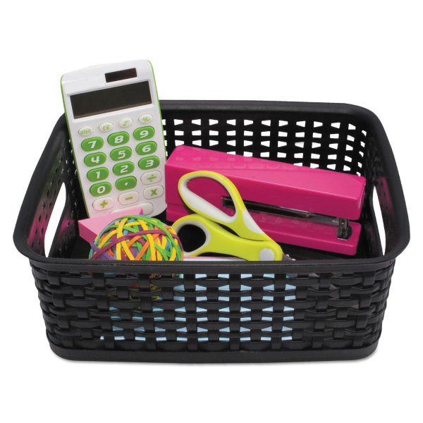 Weave Bins, 9.88 x 7.38 x 4, Black, 3 Pack Cheap - Image 3