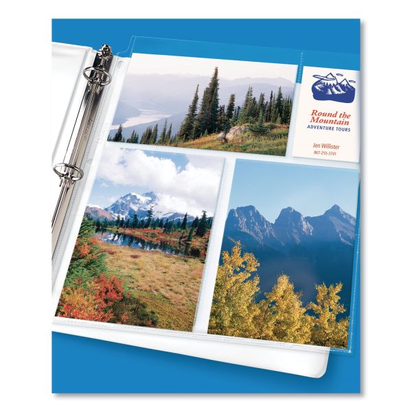 Photo Storage Pages for Six 4 x 6 Mixed Format Photos, 3-Hole Punched, 10 Pack Online - Image 4