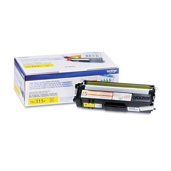 TN315Y High-Yield Toner, 3,500 Page-Yield, Yellow For Sale
