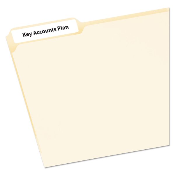 Removable File Folder Labels with Sure Feed Technology, 0.66 x 3.44, White, 7 Sheet, 36 Sheets Pack Online Hot Sale - Image 2