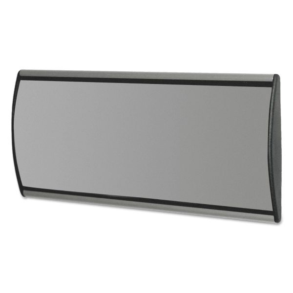 People Pointer Wall Door Sign, Aluminum Base, 8.75 x 4, Black Silver For Cheap - Image 3