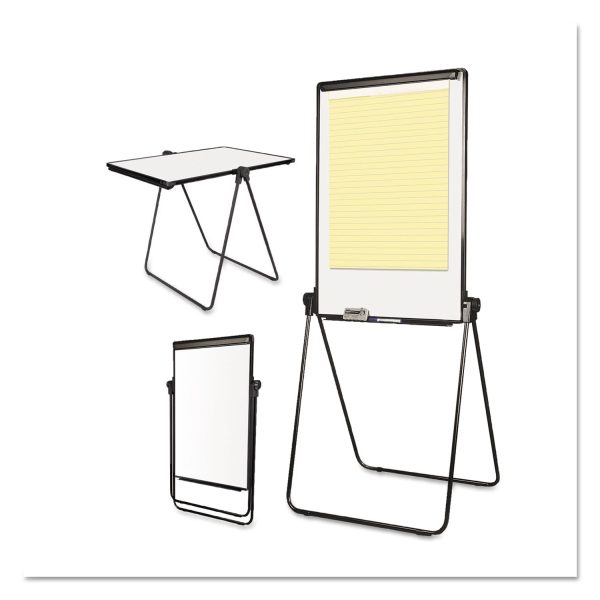 Folds-to-a-Table Melamine Easel, 28.5 x 37.5, White, Steel Laminate Cheap - Image 2