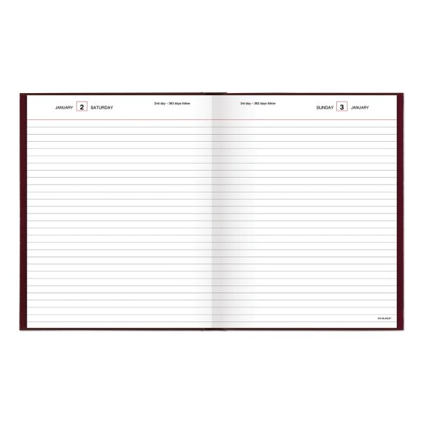 Standard Diary Daily Diary, 2024 Edition, Medium College Rule, Red Cover, (200) 9.5 x 7.5 Sheets Online Sale - Image 2