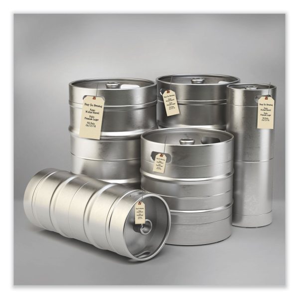 Double Wired Shipping Tags, 11.5 pt Stock, 4.25 x 2.13, Manila, 1,000 Box For Cheap - Image 3