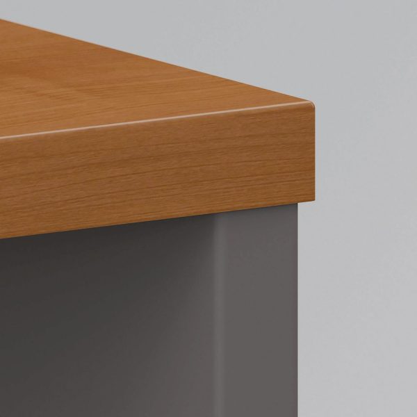 Series C Collection Desk Shell, 71.13  x 29.38  x 29.88 , Natural Cherry Graphite Gray Discount - Image 5