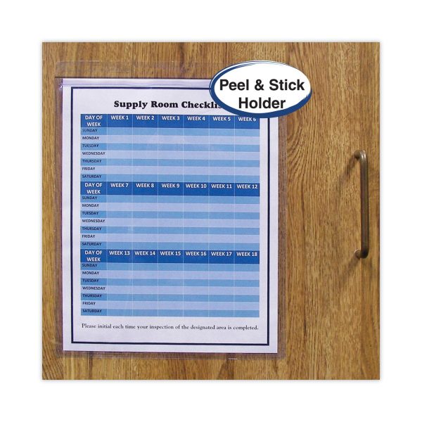 Self-Adhesive Shop Ticket Holders, Super Heavy, 15 Sheets, 8.5 x 11, 50 Box For Discount - Image 2