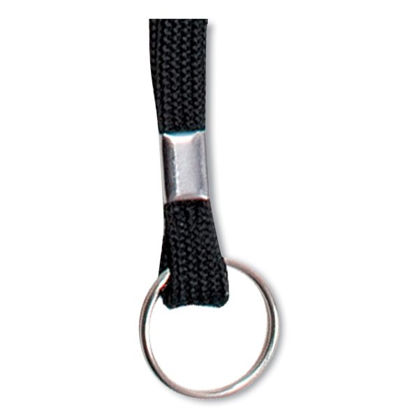 Deluxe Lanyards, Metal Clip Fastener, 36  Long, Black, 24 Box Cheap - Image 2