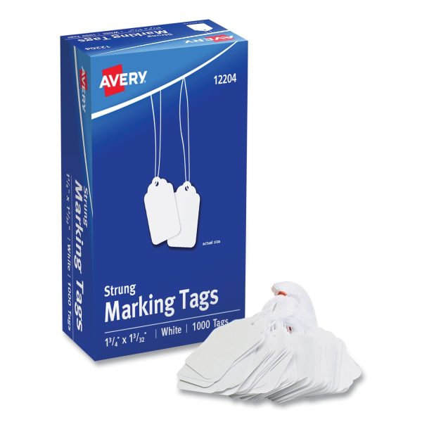 Medium-Weight White Marking Tags, 1.75 x 1.09, 1,000 Box For Sale - Image 2