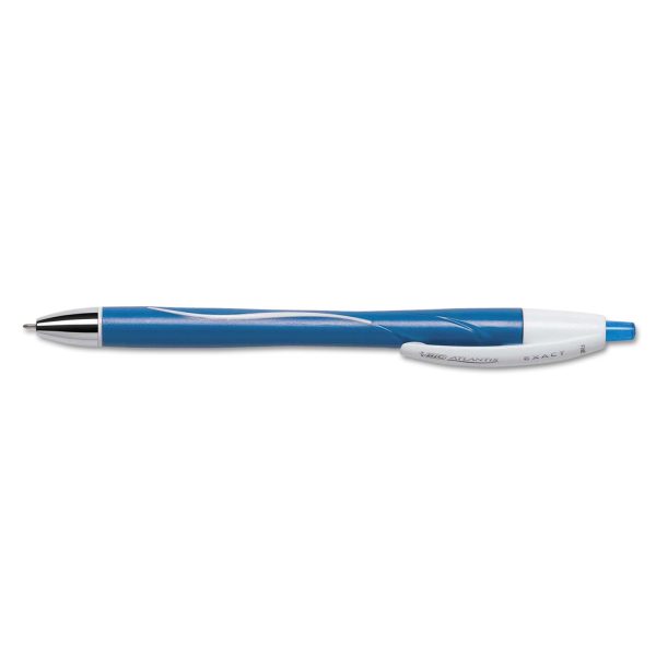 GLIDE Exact Ballpoint Pen, Retractable, Fine 0.7 mm, Blue Ink, Blue Barrel, Dozen Online Hot Sale - Image 3