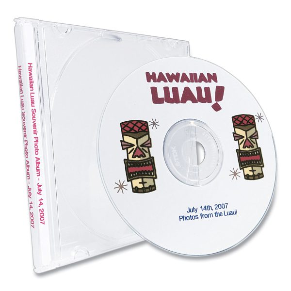 Inkjet CD Labels, Matte White, 100 Pack Online Hot Sale - Image 3