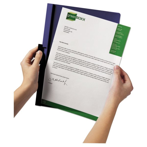DuraClip Report Cover, Clip Fastener, 8.5 x 11, Clear Graphite, 25 Box Online - Image 3