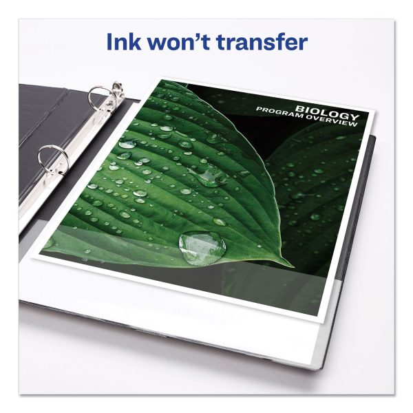 Economy View Binder with Round Rings , 3 Rings, 1  Capacity, 11 x 8.5, Black, (5710) Online - Image 5