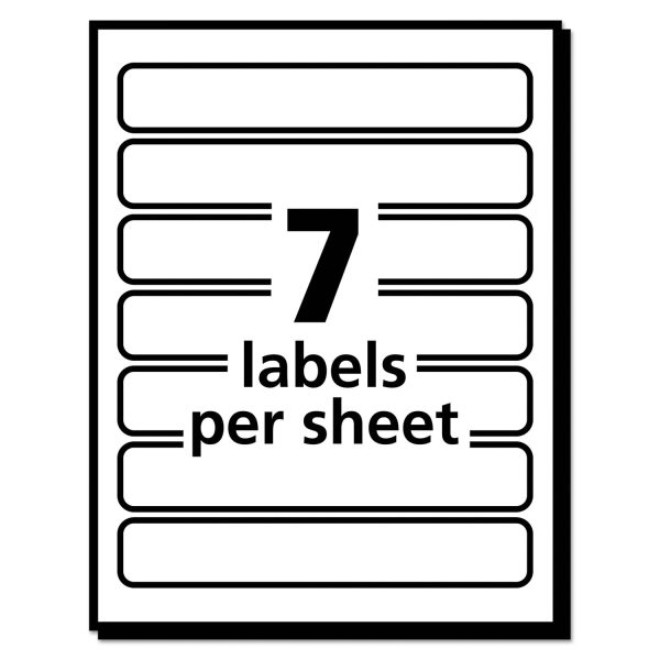 Removable File Folder Labels with Sure Feed Technology, 0.66 x 3.44, White, 7 Sheet, 36 Sheets Pack For Discount - Image 4