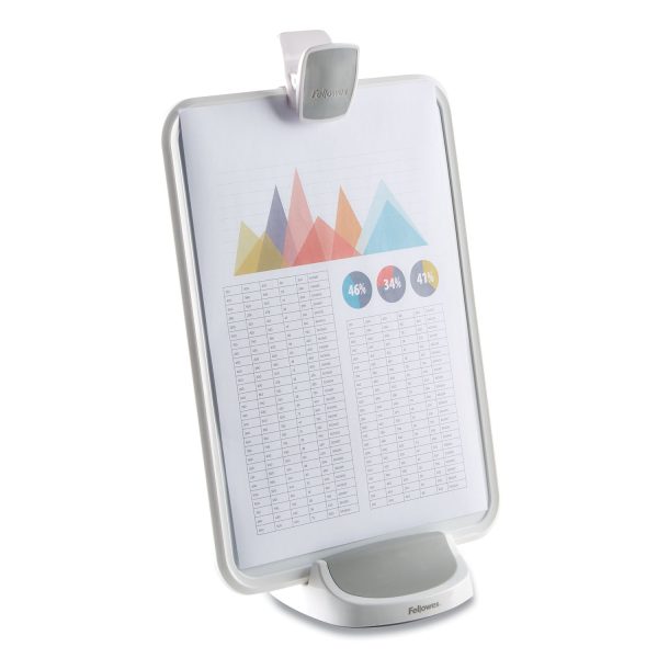I-Spire Series Document Lift, 100 Sheet Capacity, ABS Plastic High Impact Polystyrene, White Gray Fashion - Image 3
