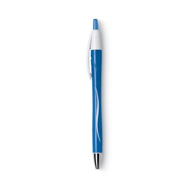 GLIDE Exact Ballpoint Pen, Retractable, Fine 0.7 mm, Blue Ink, Blue Barrel, Dozen Online Hot Sale - Image 5