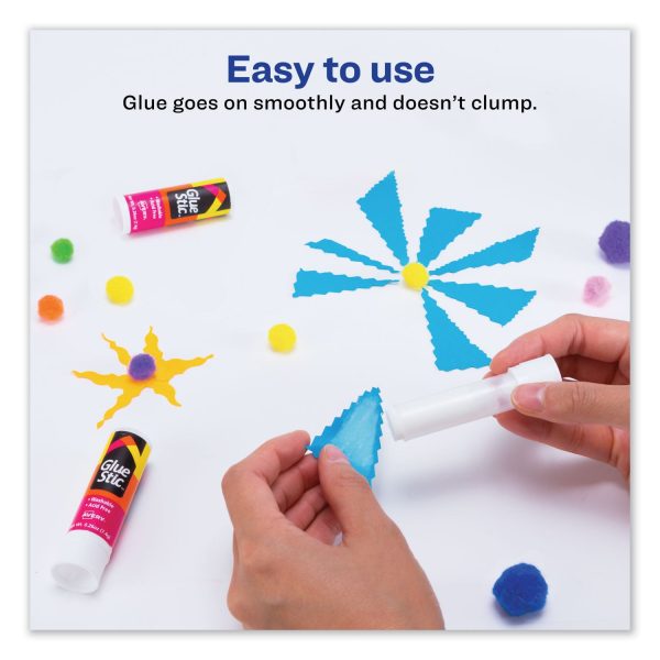 Permanent Glue Stic Value Pack, 0.26 oz, Applies White, Dries Clear, 6 Pack Online - Image 5