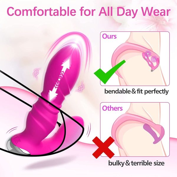 Thrusting & Vibrating Wearable  Super Quiet Butt Plug Online Sale - Image 5