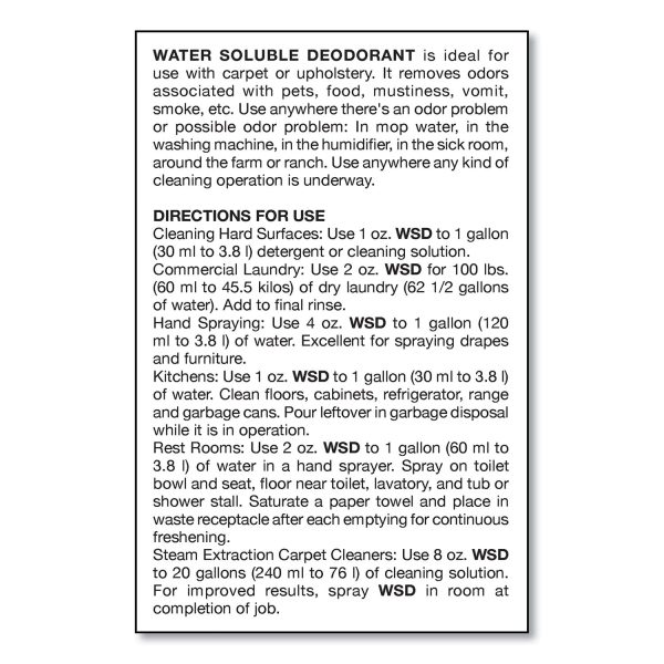 Water-Soluble Deodorant, Mountain Air, 1 gal Bottle, 4 Carton Online now - Image 2