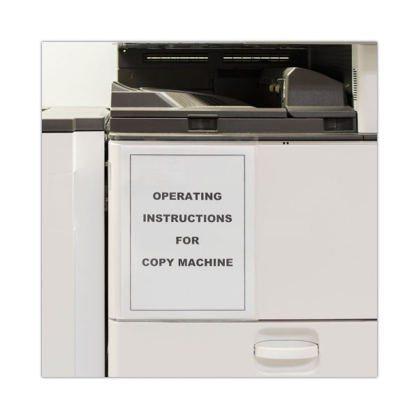 Self-Adhesive Shop Ticket Holders, Super Heavy, 15 Sheets, 8.5 x 11, 50 Box For Discount - Image 3