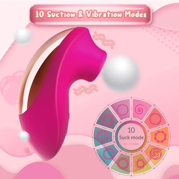 Portable Suction Silicone Nipple & Clit Vibrator Sale - Image 2