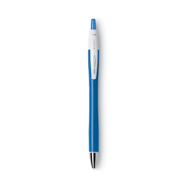 GLIDE Exact Ballpoint Pen, Retractable, Fine 0.7 mm, Blue Ink, Blue Barrel, Dozen Online Hot Sale - Image 2