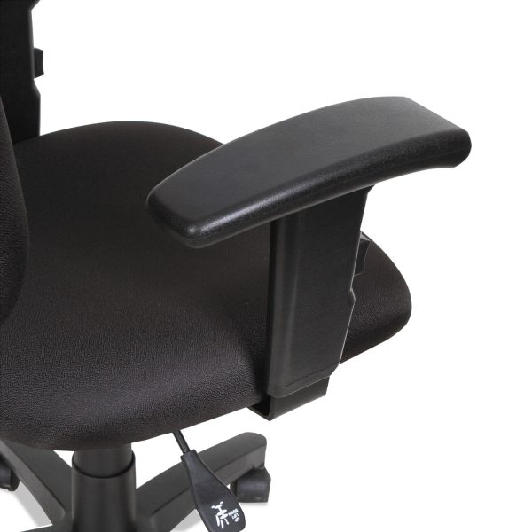 Alera Essentia Series Swivel Task Chair with Adjustable Arms, Supports Up to 275 lb, 17.71  to 22.44  Seat Height, Black For Cheap - Image 5