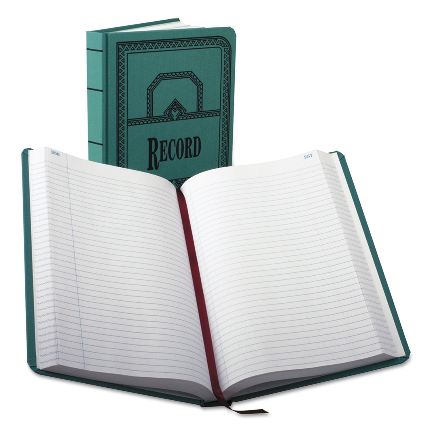 Account Record Book, Record-Style Rule, Blue Cover, 11.75 x 7.25 Sheets, 500 Sheets Book on Sale