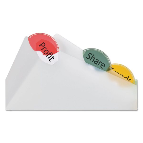 Insertable Style Edge Tab Plastic Dividers, 7-Hole Punched, 5-Tab, 8.5 x 5.5, Translucent, 1 Set on Sale - Image 5