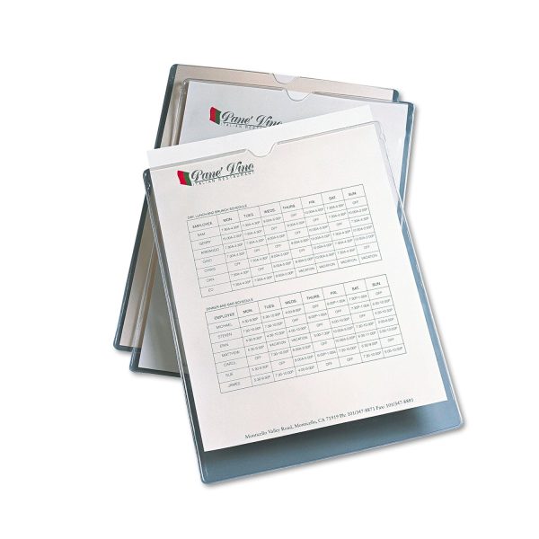 Top-Load Clear Vinyl Envelopes w Thumb Notch, 9 x 12, Clear, 10 Pack Sale - Image 4