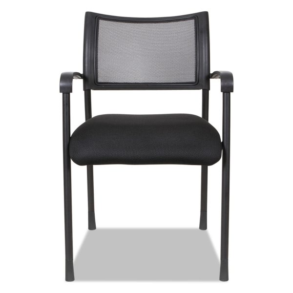 Alera Eikon Series Stacking Mesh Guest Chair, 20.86  x 24.01  x 33.07 , Black Seat, Black Back, Black Base, 2 Carton Discount - Image 4
