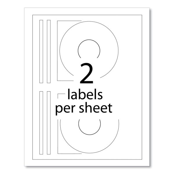 Inkjet CD Labels, Matte White, 100 Pack Online Hot Sale - Image 4