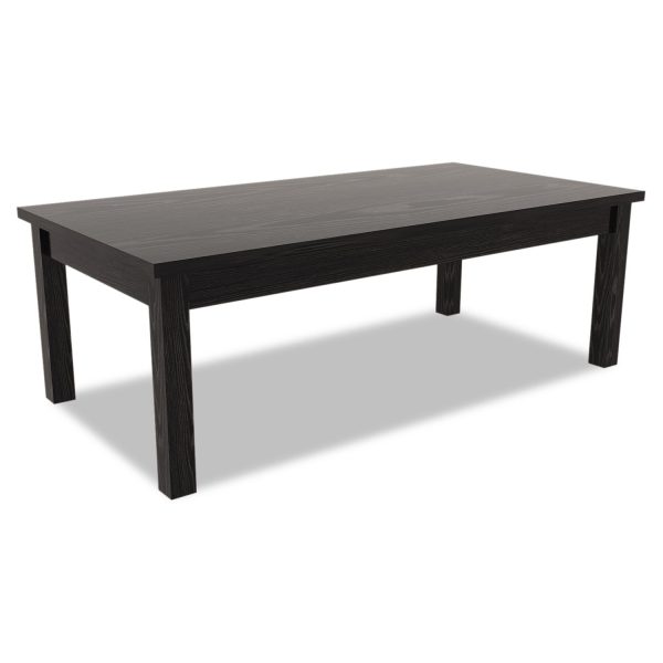 Alera Valencia Series Occasional Table, Rectangle, 47.25w x 19.13d x 16.38h, Black Discount