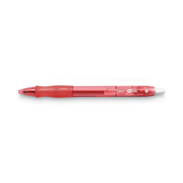 Gel-ocity Gel Pen, Retractable, Medium 0.7 mm, Red Ink, Translucent Red Barrel, Dozen Hot on Sale - Image 3