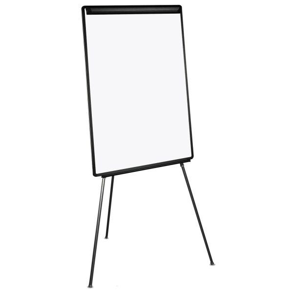 Basic Tripod Melamine Presentation Easel, 22.5 x 42, White Black For Discount - Image 4