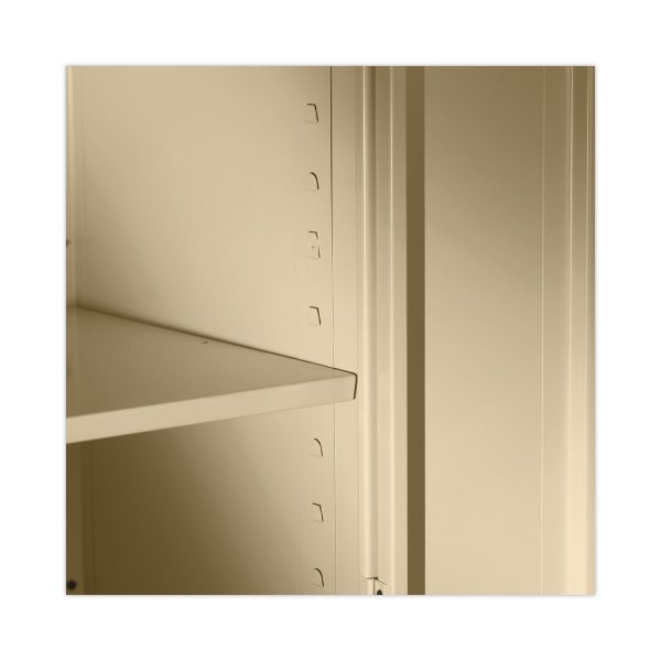 Assembled 78  High Heavy-Duty Welded Storage Cabinet, Four Adjustable Shelves, 36w x 24d, Putty Fashion - Image 5
