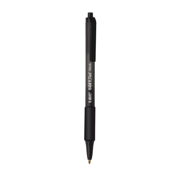 Soft Feel Ballpoint Pen Value Pack, Retractable, Medium 1 mm, Black Ink, Black Barrel, 36 Pack Discount - Image 2