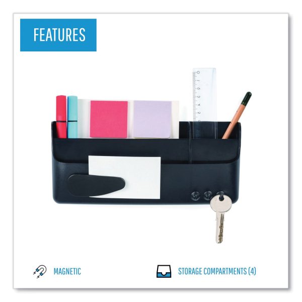 Magnetic SmartBox Organizer, 9 x 4, Black Cheap - Image 3