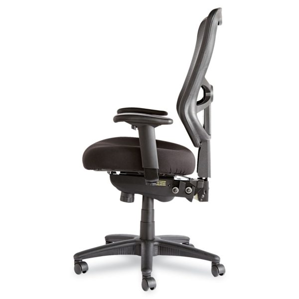 Alera Elusion Series Mesh High-Back Multifunction Chair, Supports Up to 275 lb, 17.2  to 20.6  Seat Height, Black Sale - Image 5