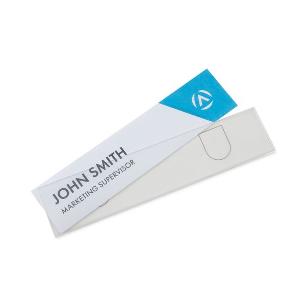 Panel Wall Sign Name Holder, Acrylic, 9 x 2, Clear Online now - Image 3