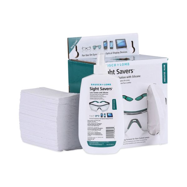 Sight Savers Lens Cleaning Station, 16 oz Plastic Bottle, 6.5 x 4.75, 1,520 Tissues Box Fashion