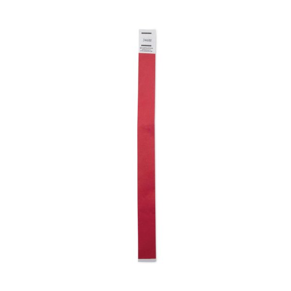 Crowd Management Wristbands, Sequentially Numbered, 10  x 0.75 , Red, 100 Pack Cheap - Image 4