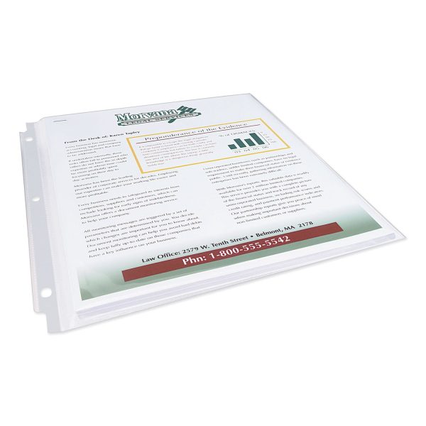 Multi-Page Top-Load Sheet Protectors, Heavy Gauge, Letter, Clear, 25 Pack Online Sale - Image 2